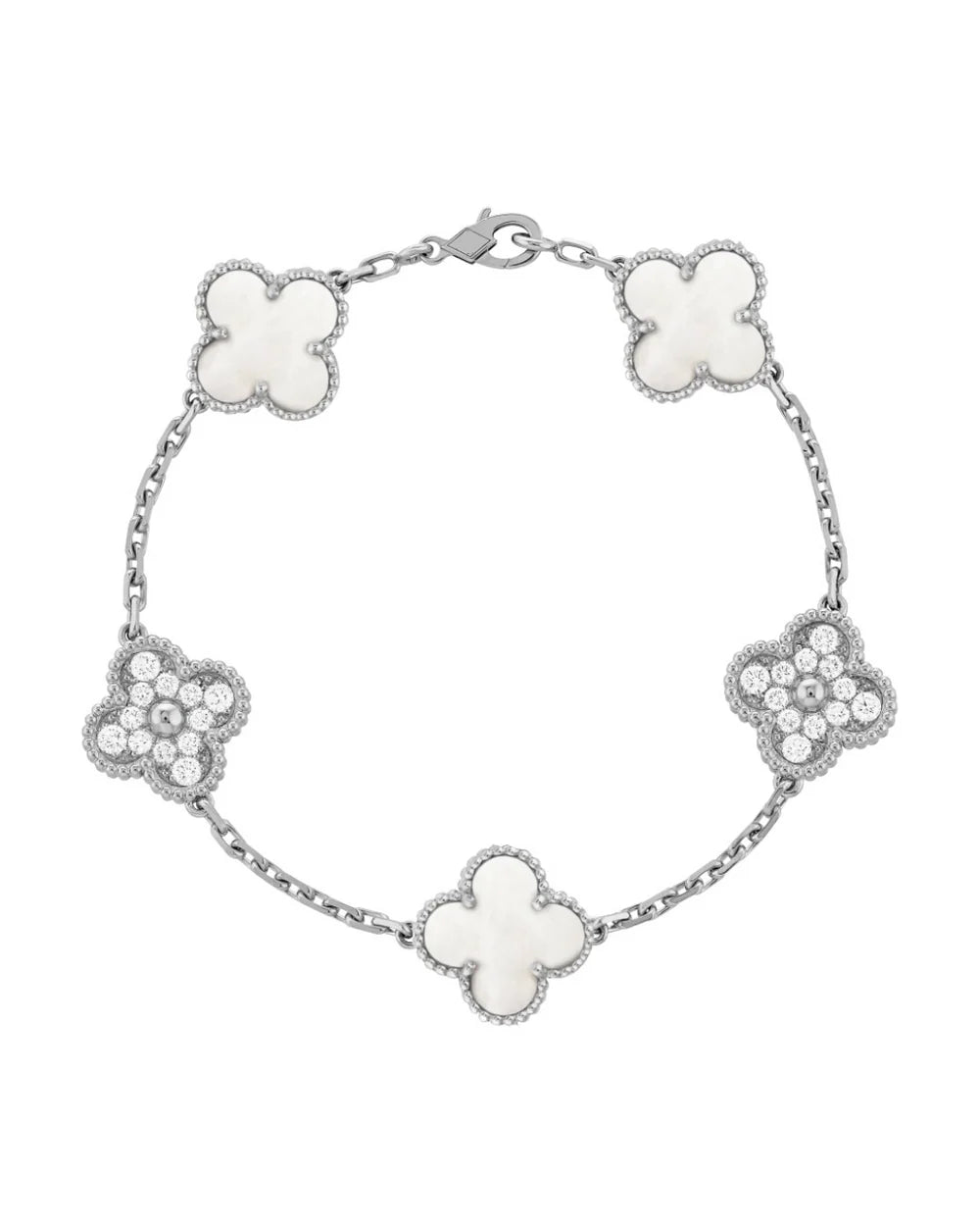 Bracelet élégant en cristal Capri plaqué or 18 carats