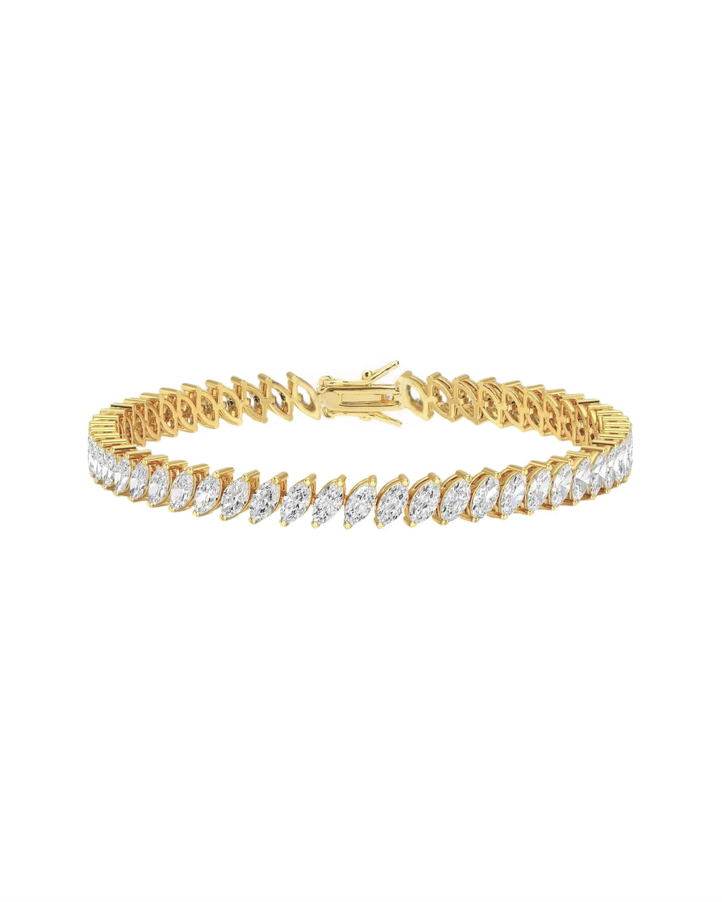 Estelle Bracelet Gold with 5A Zirconia Crystals