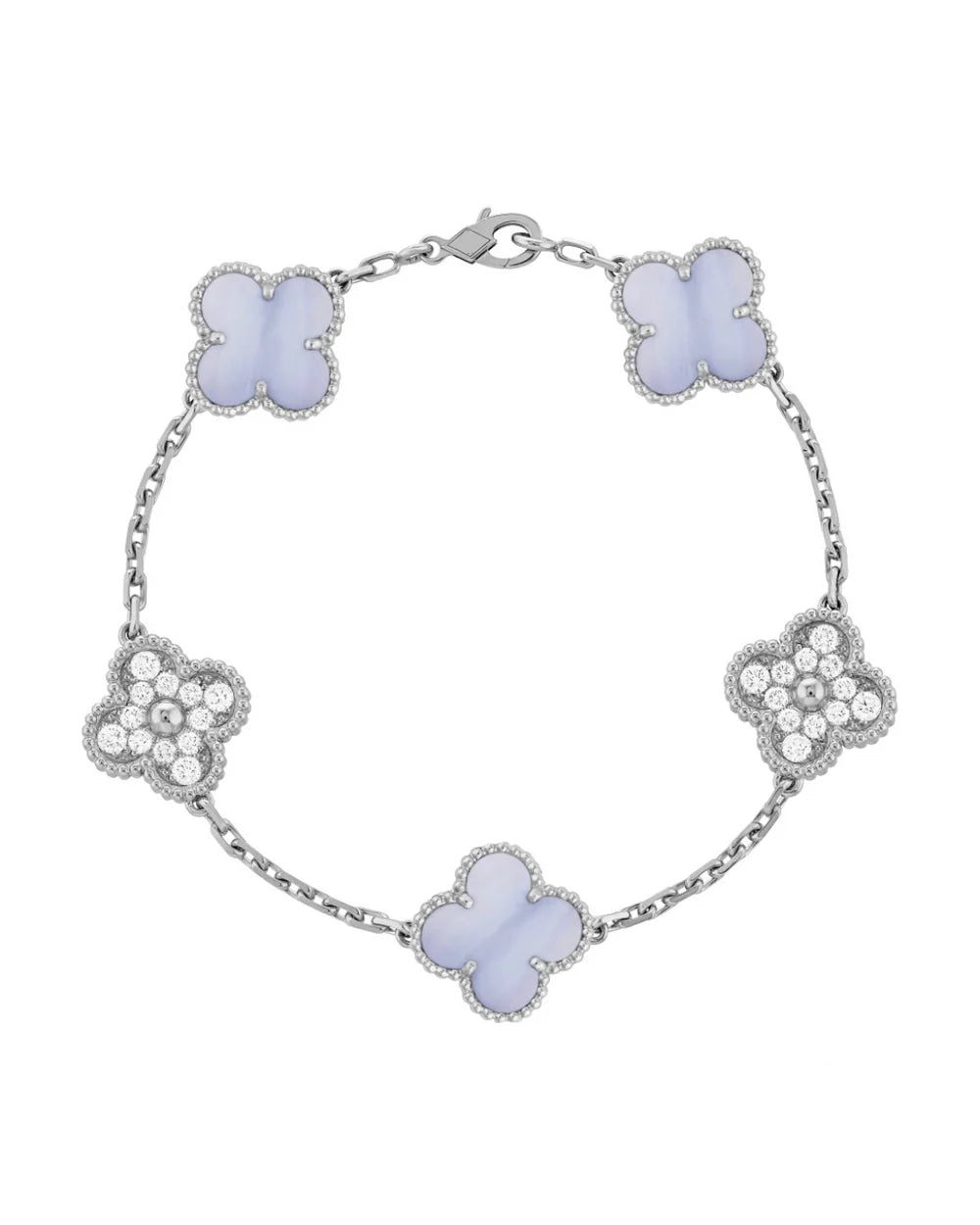 Bracelet élégant en cristal Capri plaqué or 18 carats