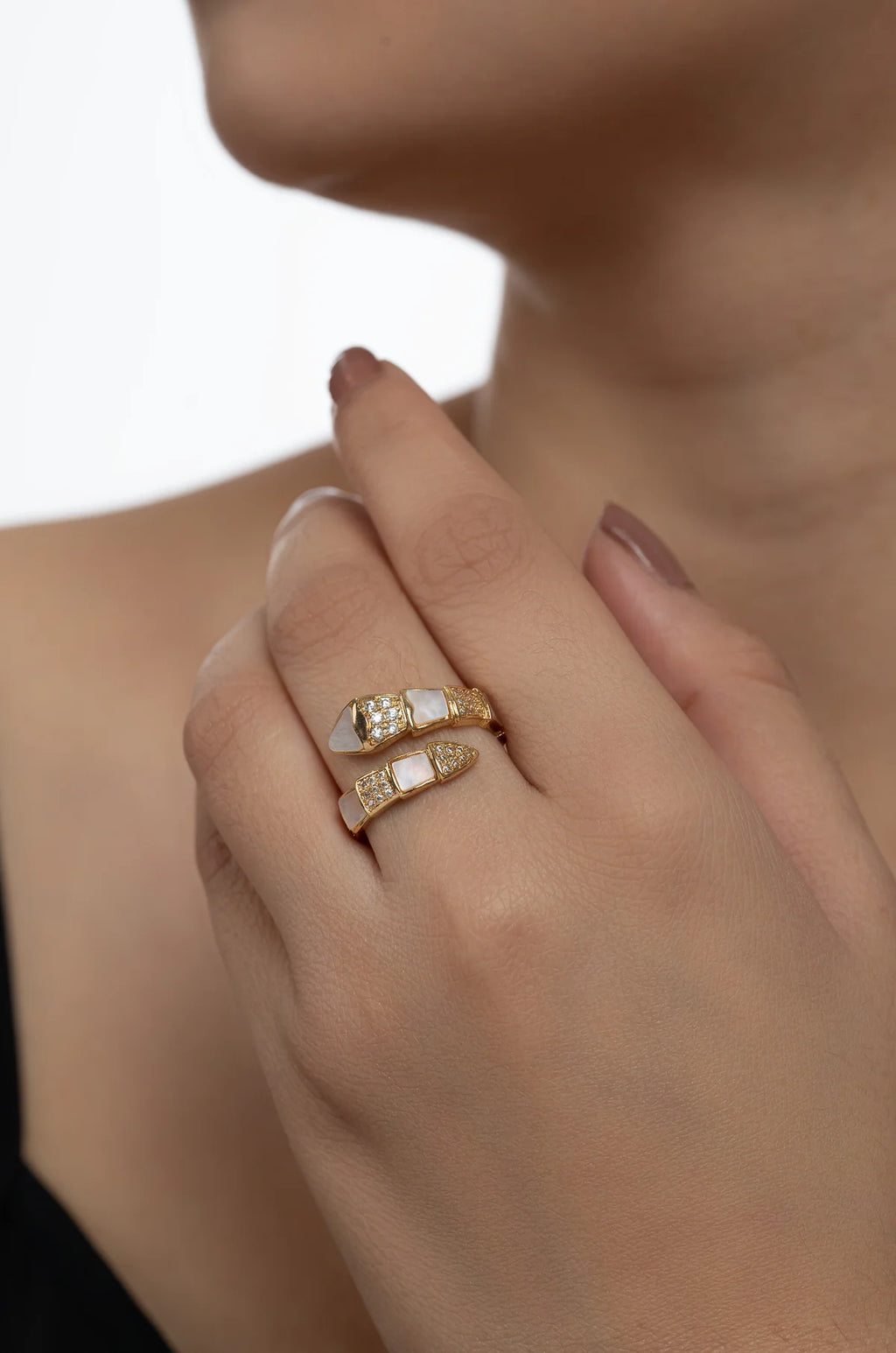 Radiant Snake Ring