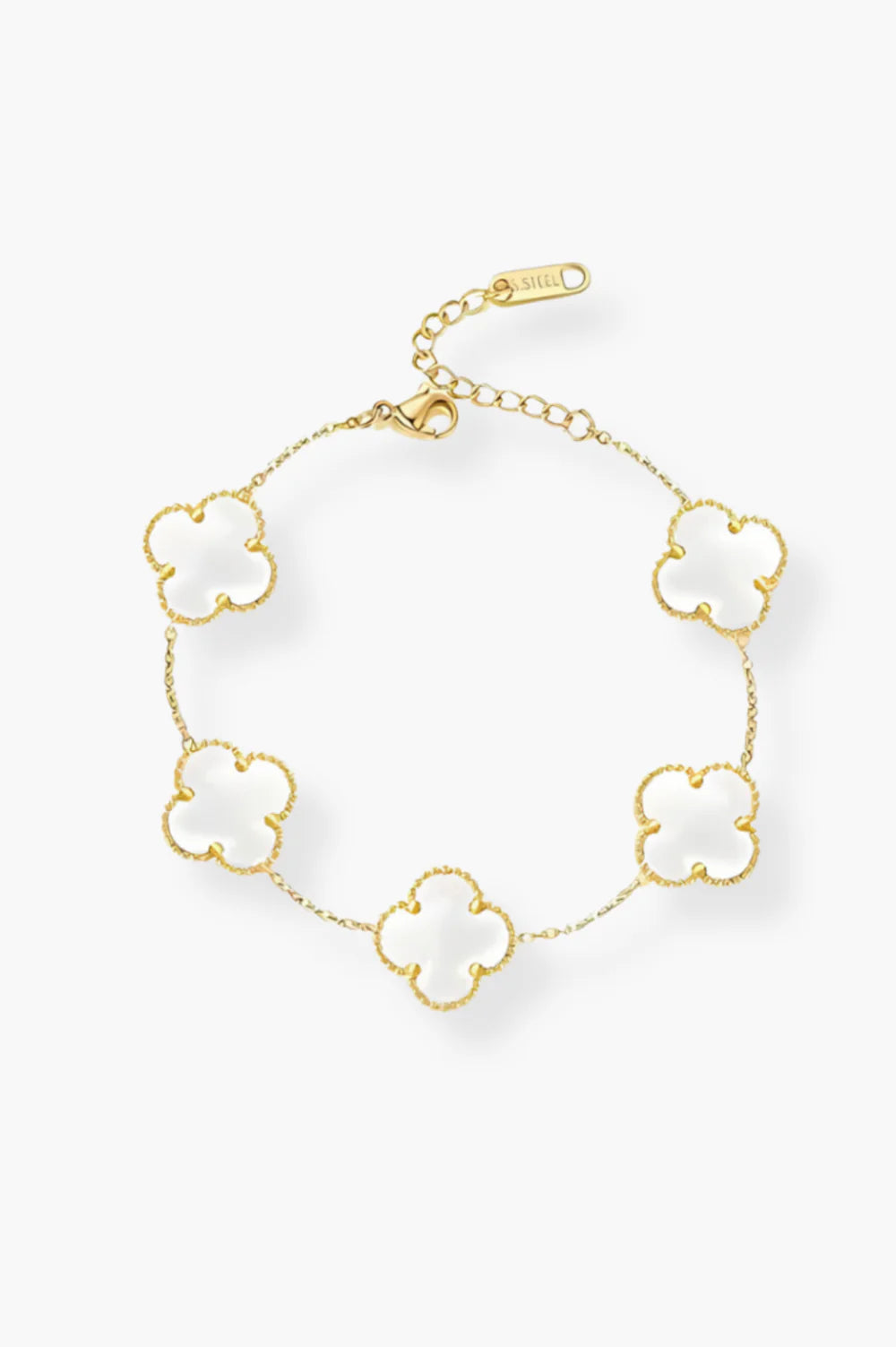 Aussie White Pearl Bracelet Gold