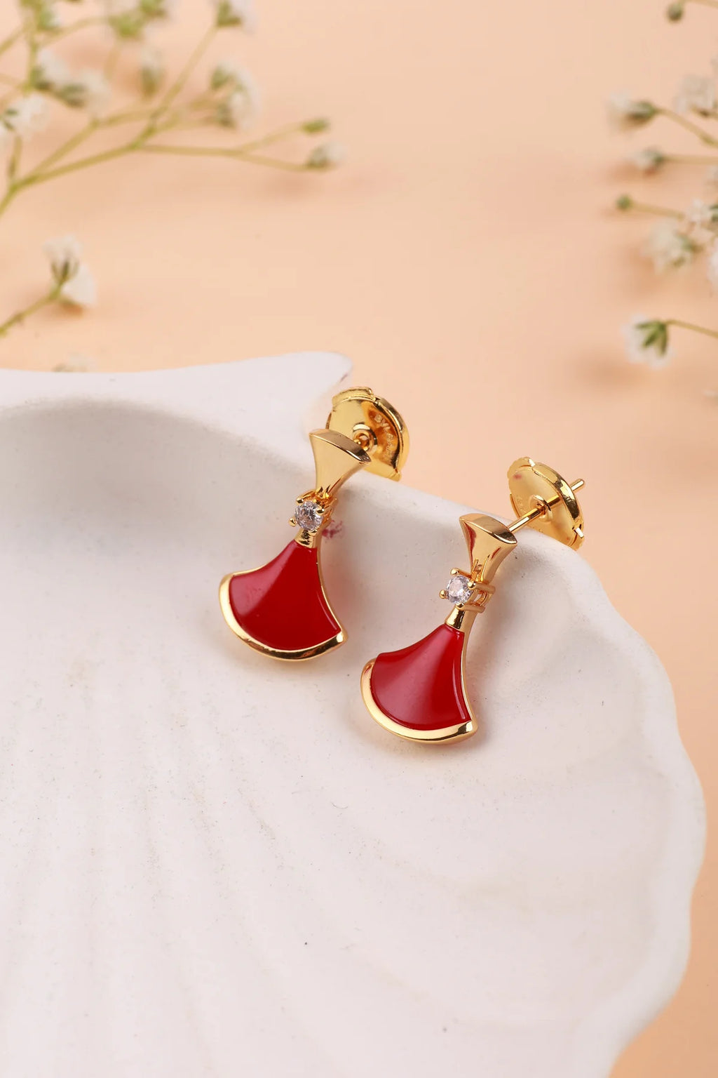 Alaria Red Earrings