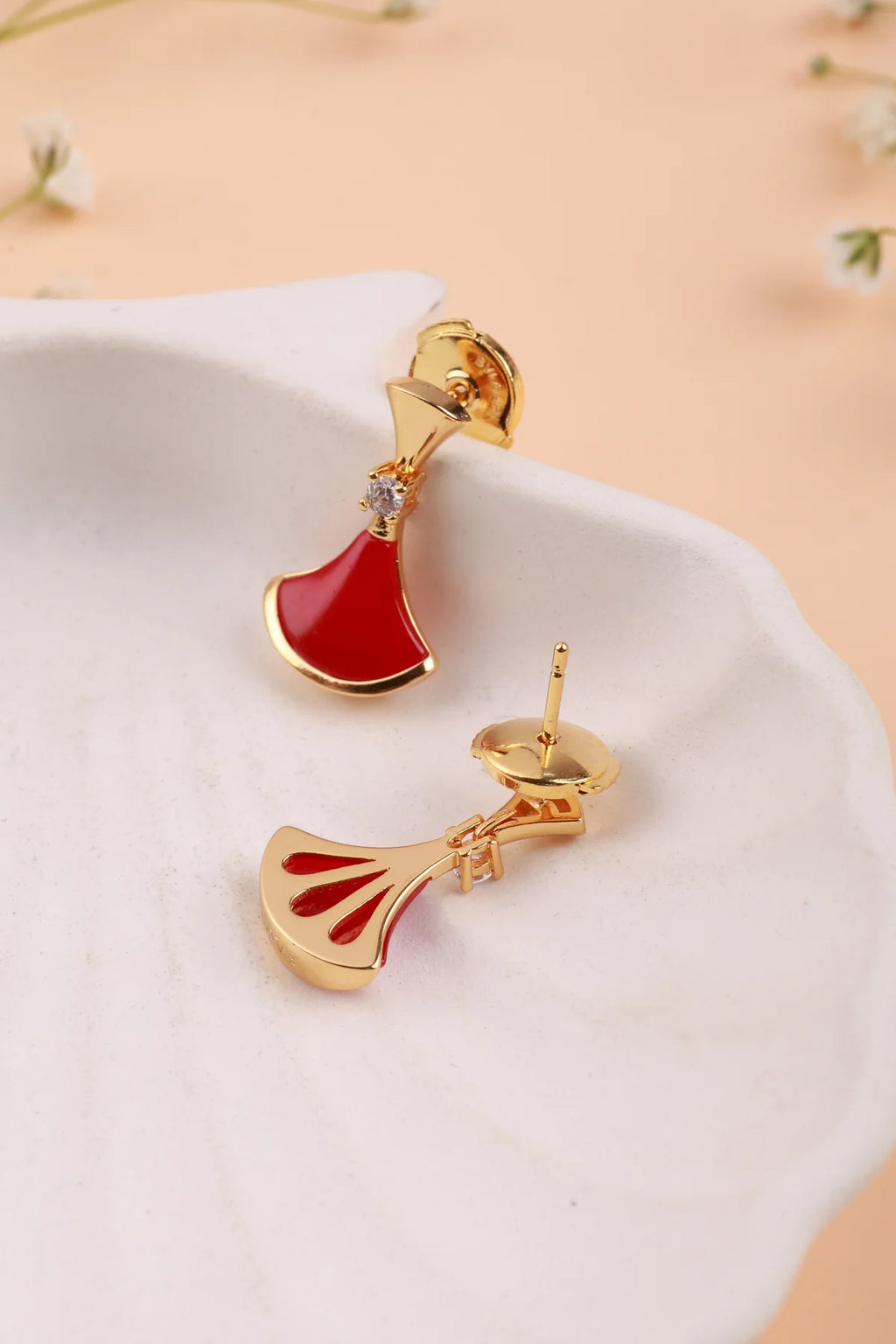Alaria Red Earrings