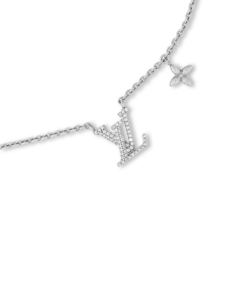 Leya Necklace Silver with Rhodium Plating and Zirconia