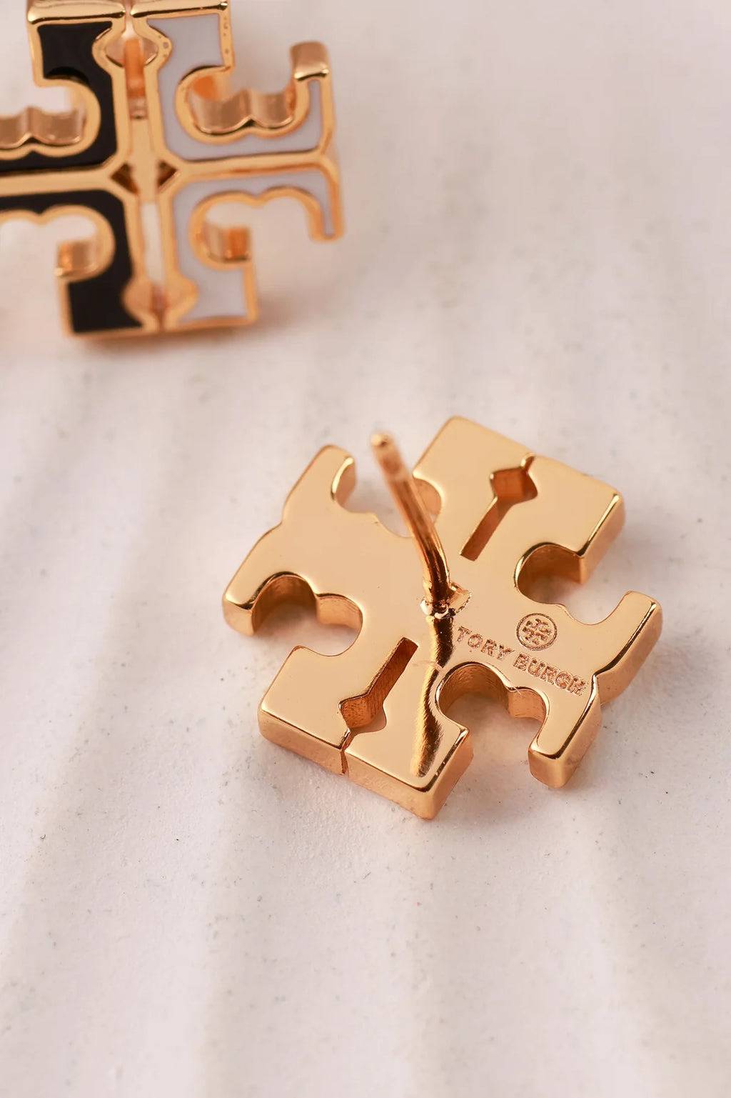 Monochrome Glam Gold Tori Bunch Studs