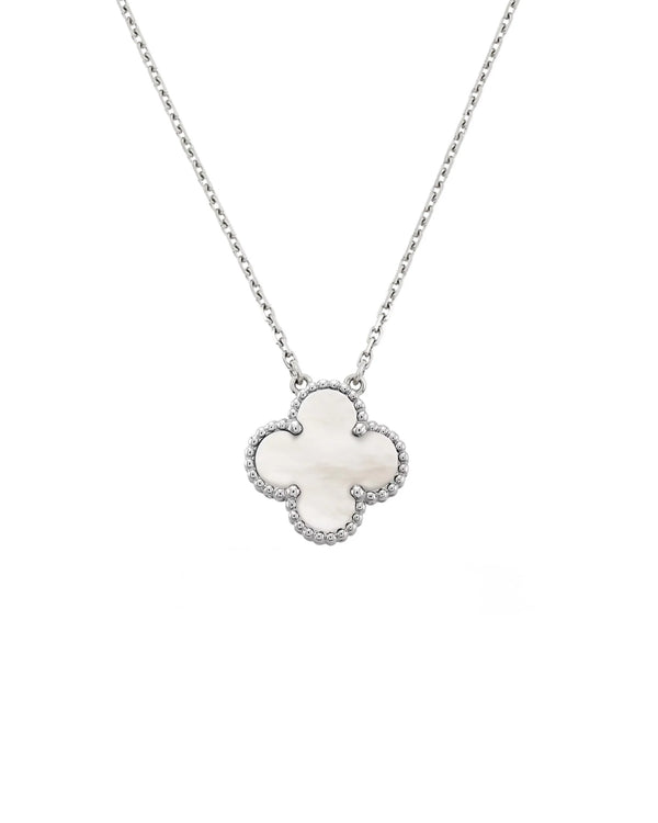 Elegant Capri Necklace in 18k Gold and Rhodium Plating