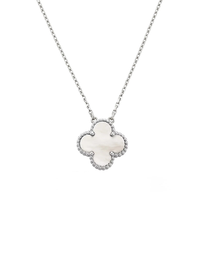 Elegant Capri Necklace in 18k Gold and Rhodium Plating