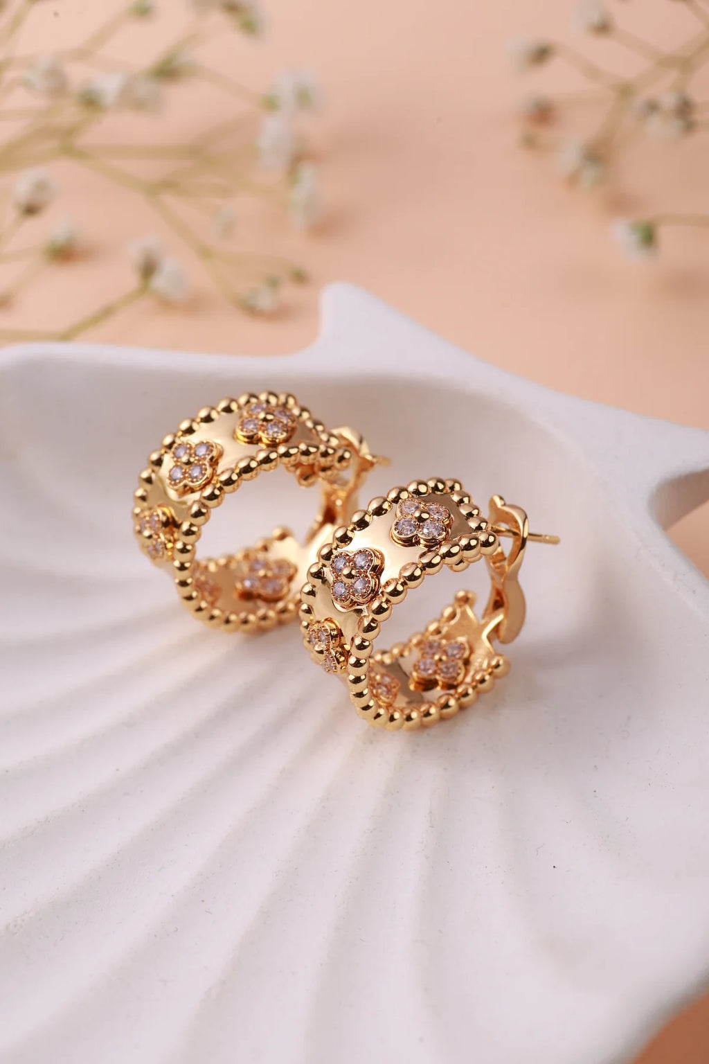 Golden Glow Studs