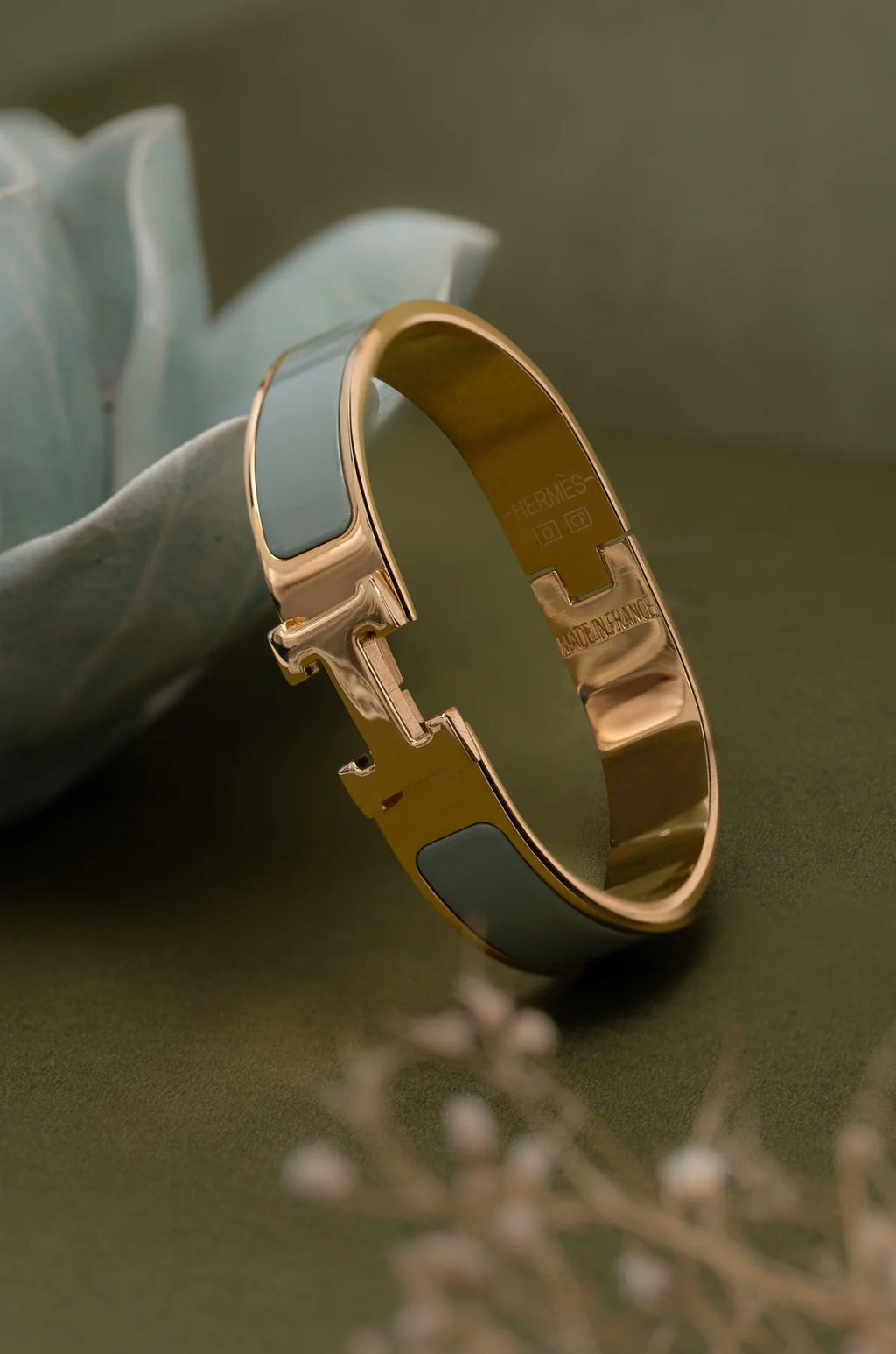 Opulent Enamel Twist Hermie Bracelet