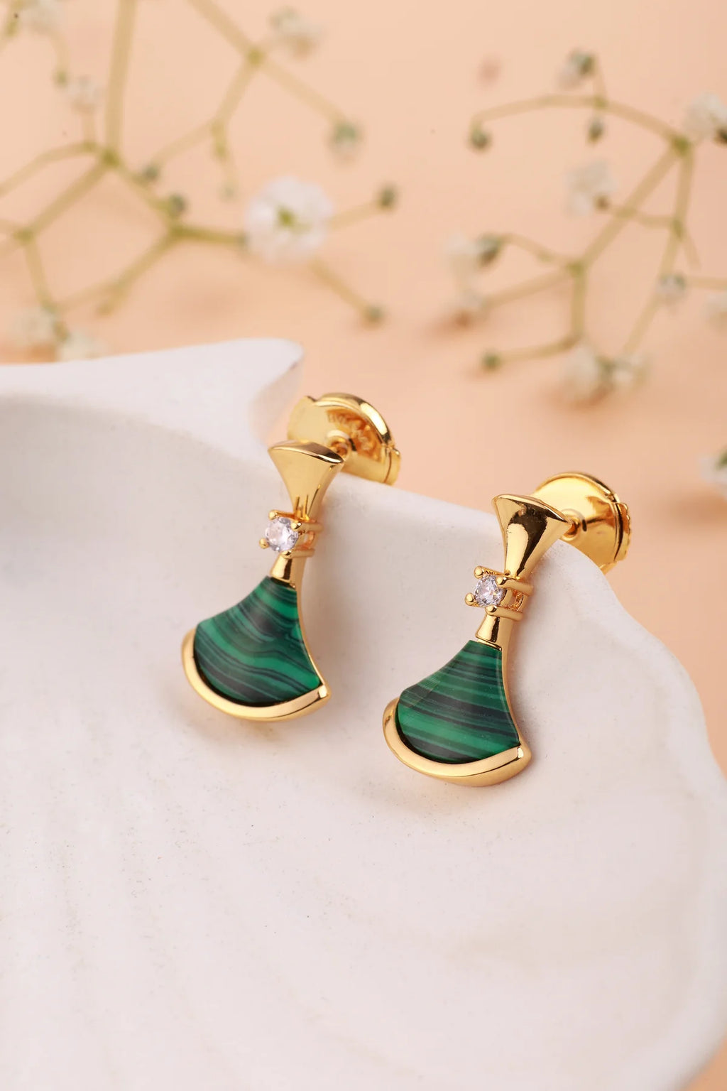 Alaria Green Earrings