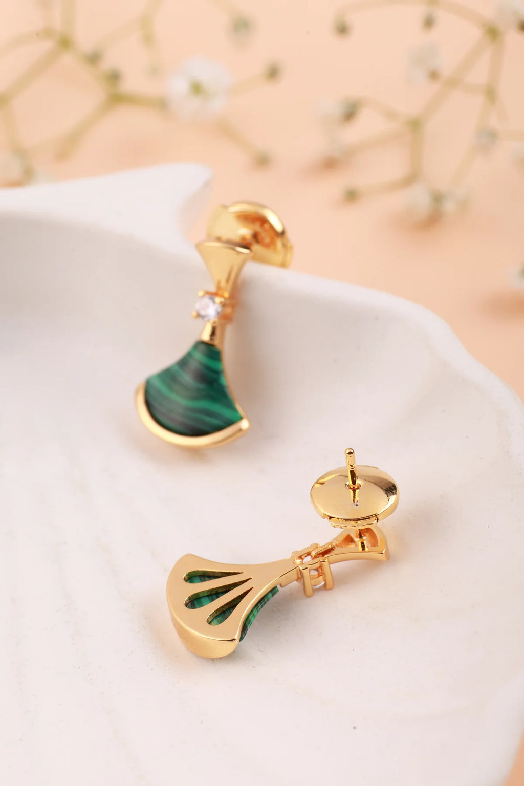 Alaria Green Earrings