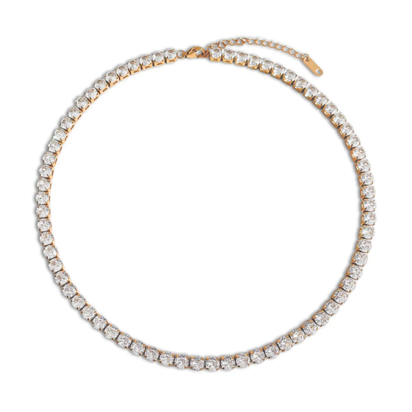 Collier tennis classique 5 mm - Or