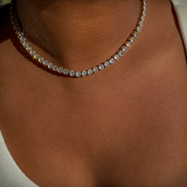 Collier tennis classique 5 mm - Or