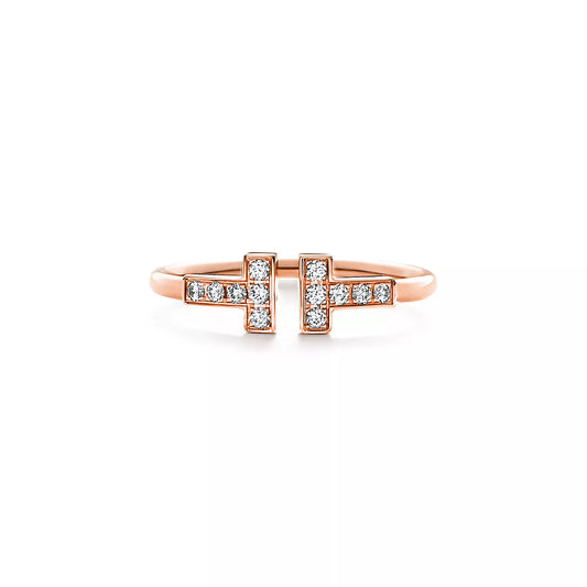 Bague en fil de diamant T