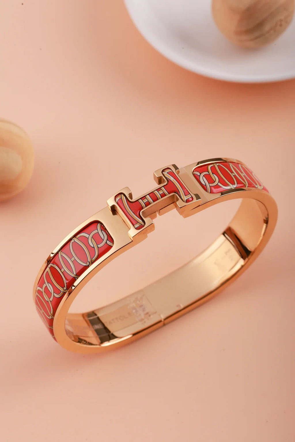 Red Chain Pattern Royal Maze Bracelet