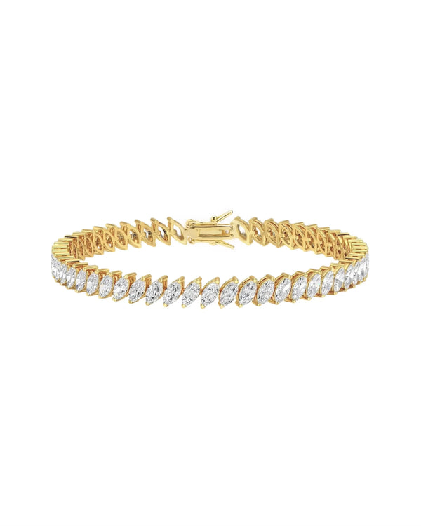 Estelle Bracelet Gold with 5A Zirconia Crystals