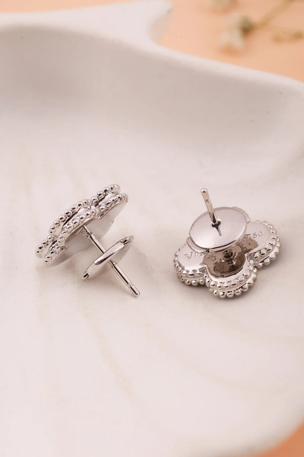 Blue Petal Charms Studs