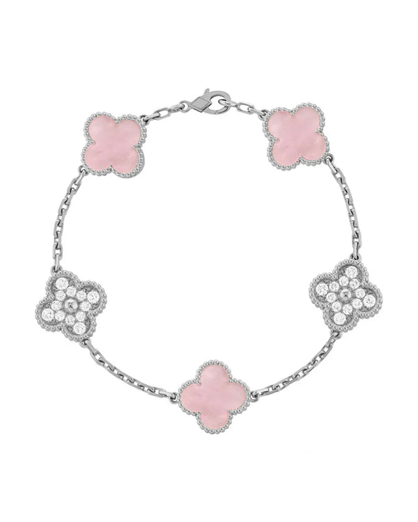 Bracelet élégant en cristal Capri plaqué or 18 carats