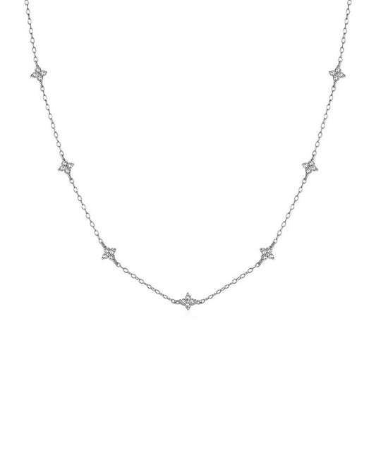 Collier Kali en argent sterling 925 plaqué rhodium