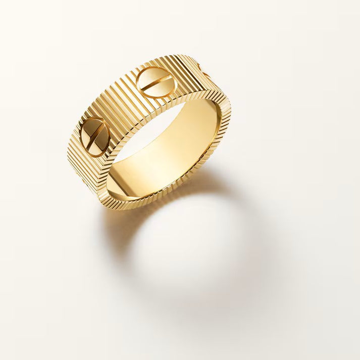 Aussieluv Linear Ribbed Statement Ring