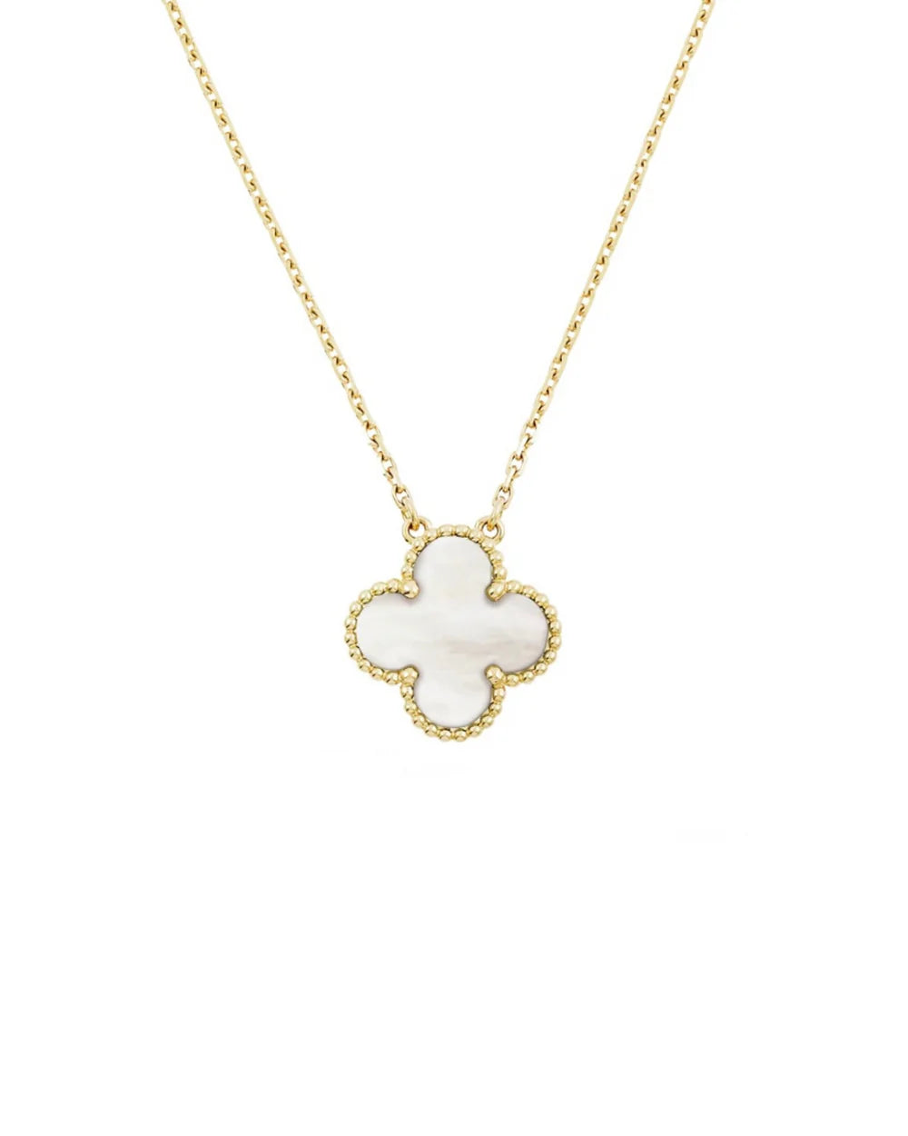 Elegant Capri Necklace in 18k Gold and Rhodium Plating