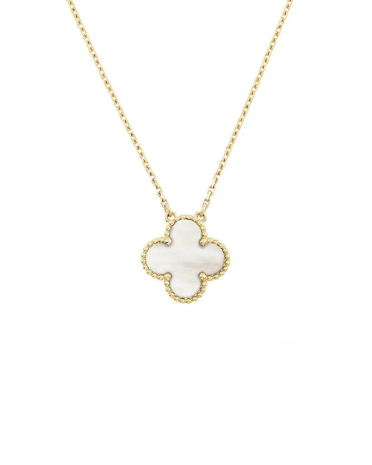 Collier Capri élégant en plaqué or 18 carats et rhodium