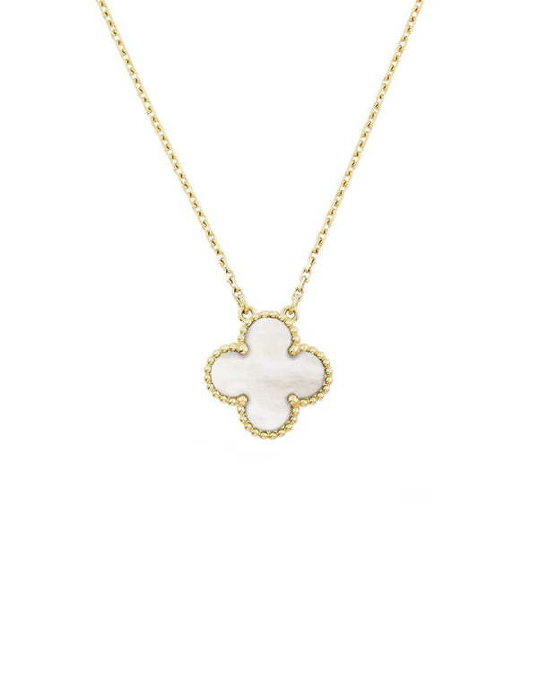 Collier Capri élégant en plaqué or 18 carats et rhodium