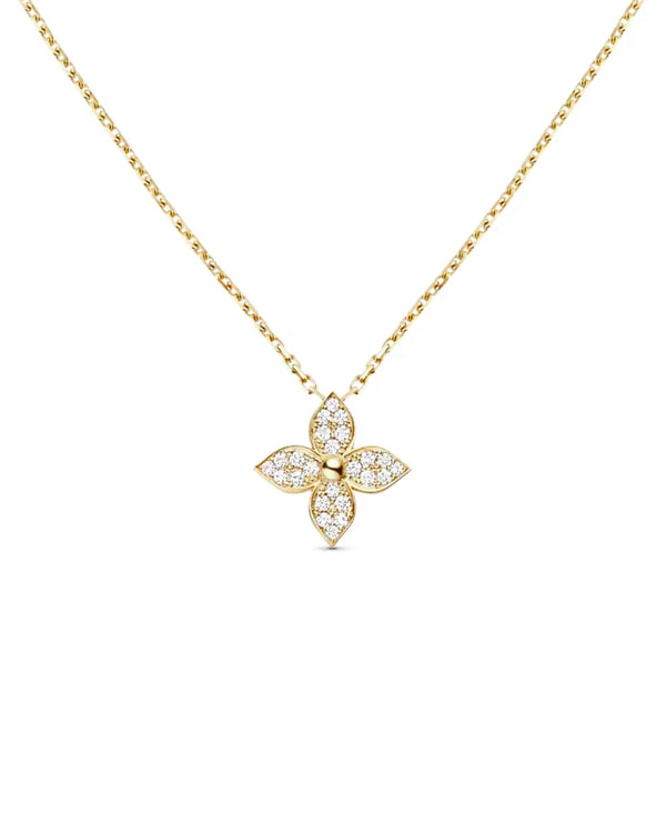 Lillie Necklace Gold with 18k Plating and Zirconia Crystals