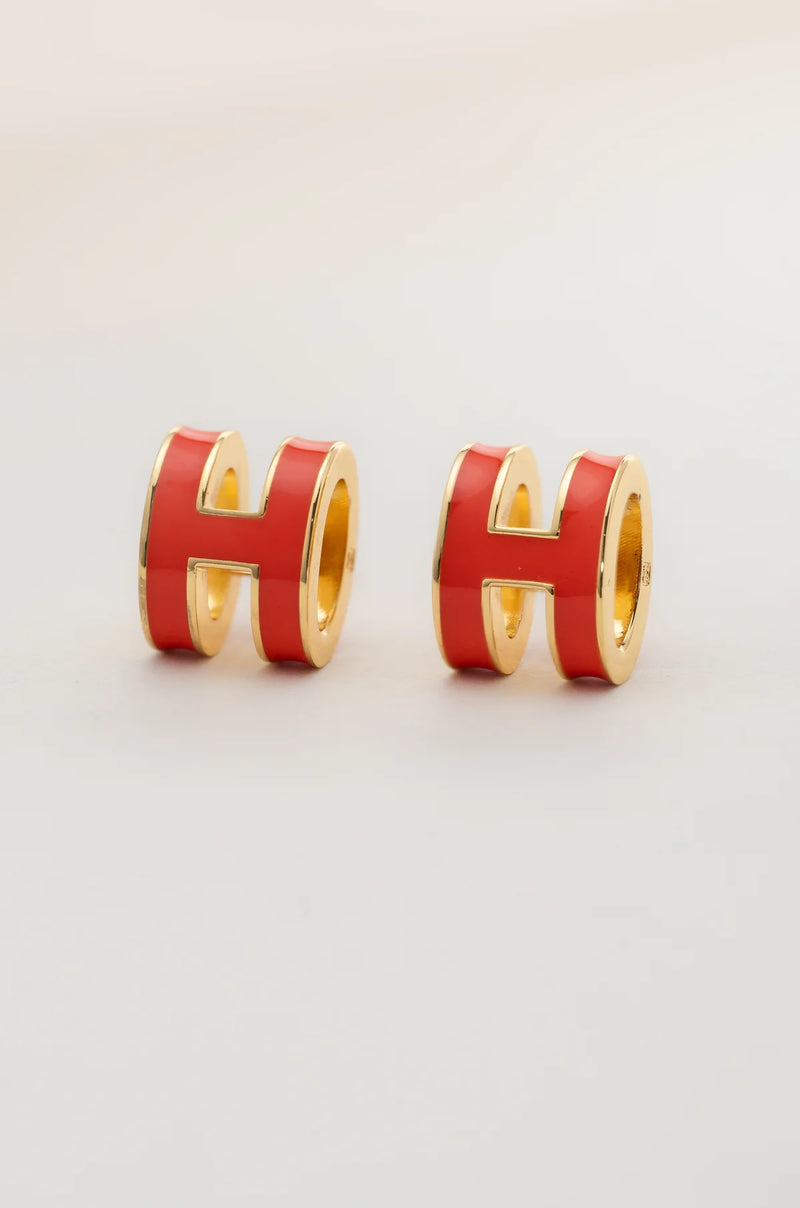 White Barrel Luxe Studs
