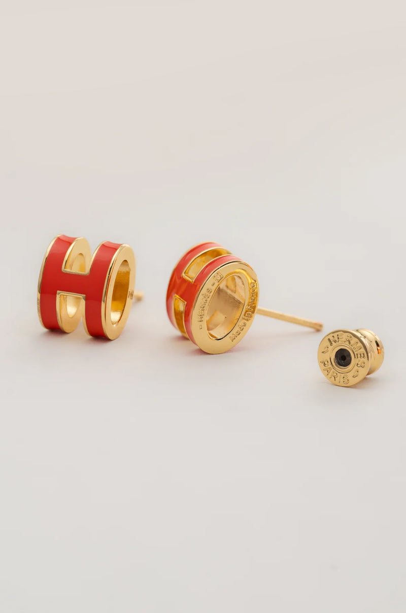 White Barrel Luxe Studs