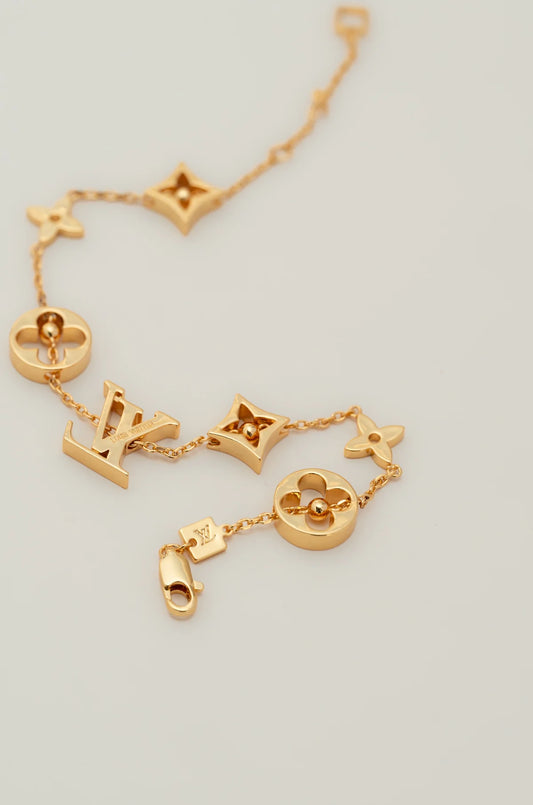 Bracelet Elvy à maillons de luxe monogramme