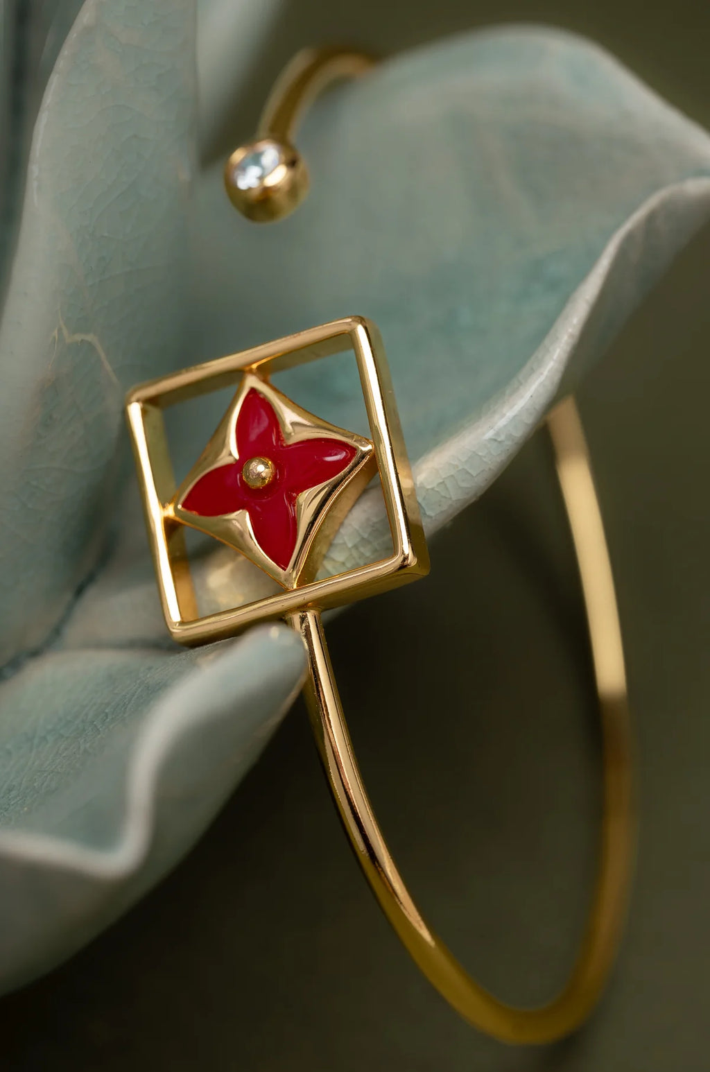 Luxe Red Petal Elvy Bracelet