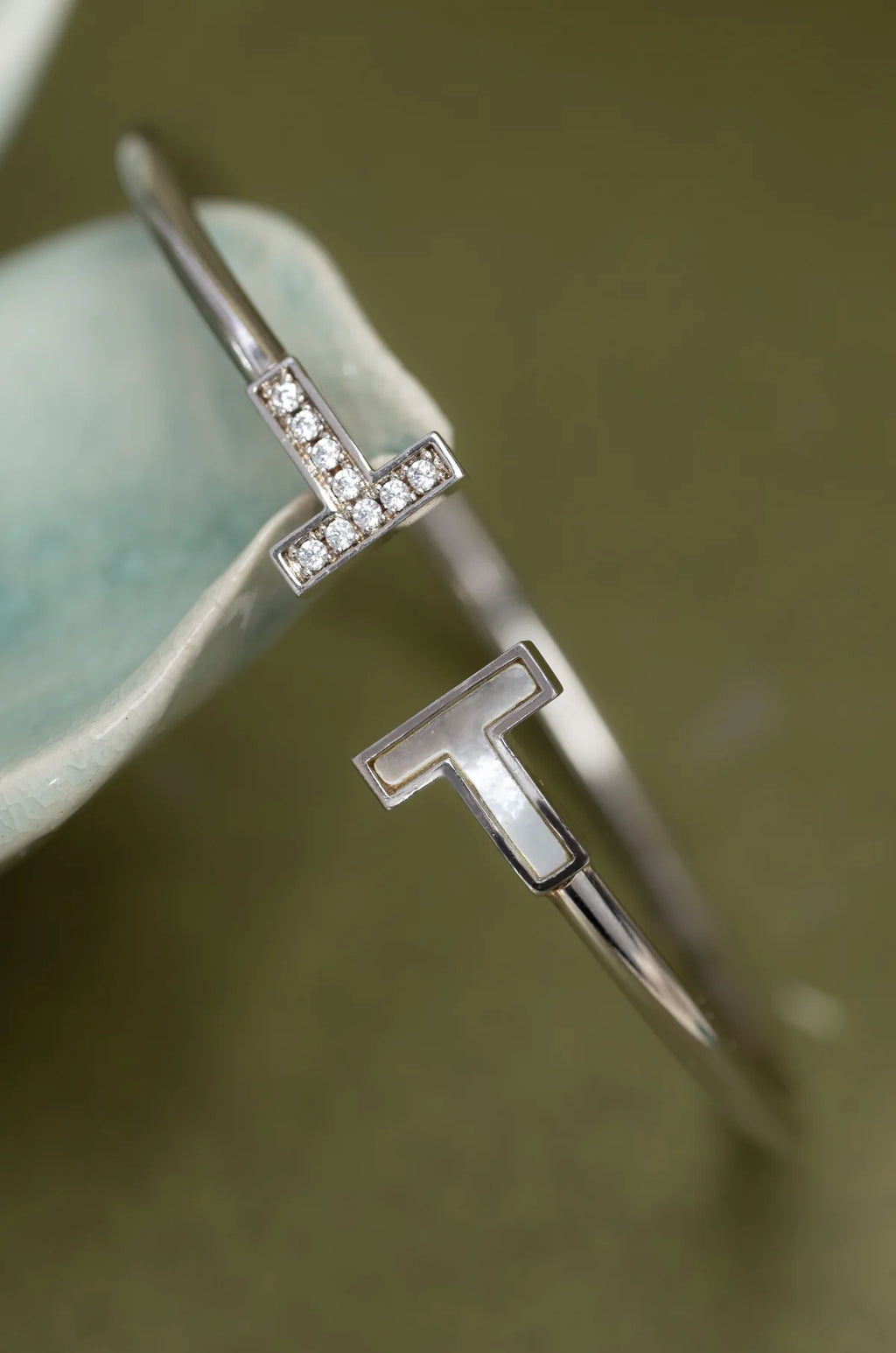 T-Signature Cubic Zirconia Bracelet