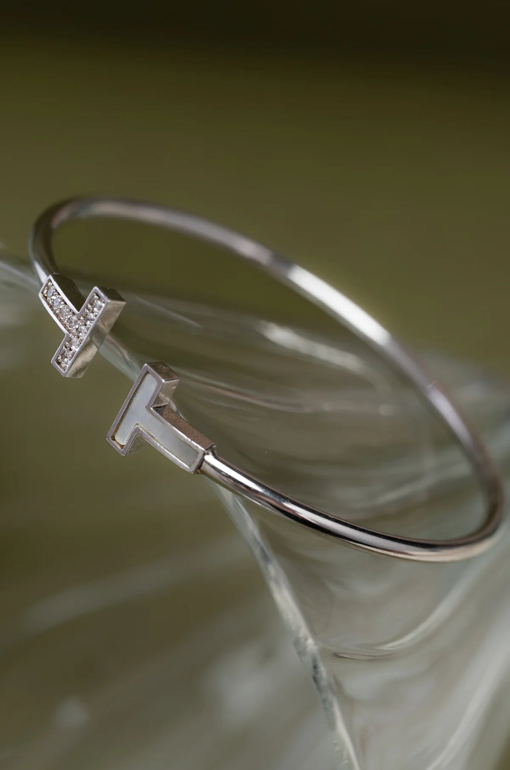 T-Signature Cubic Zirconia Bracelet