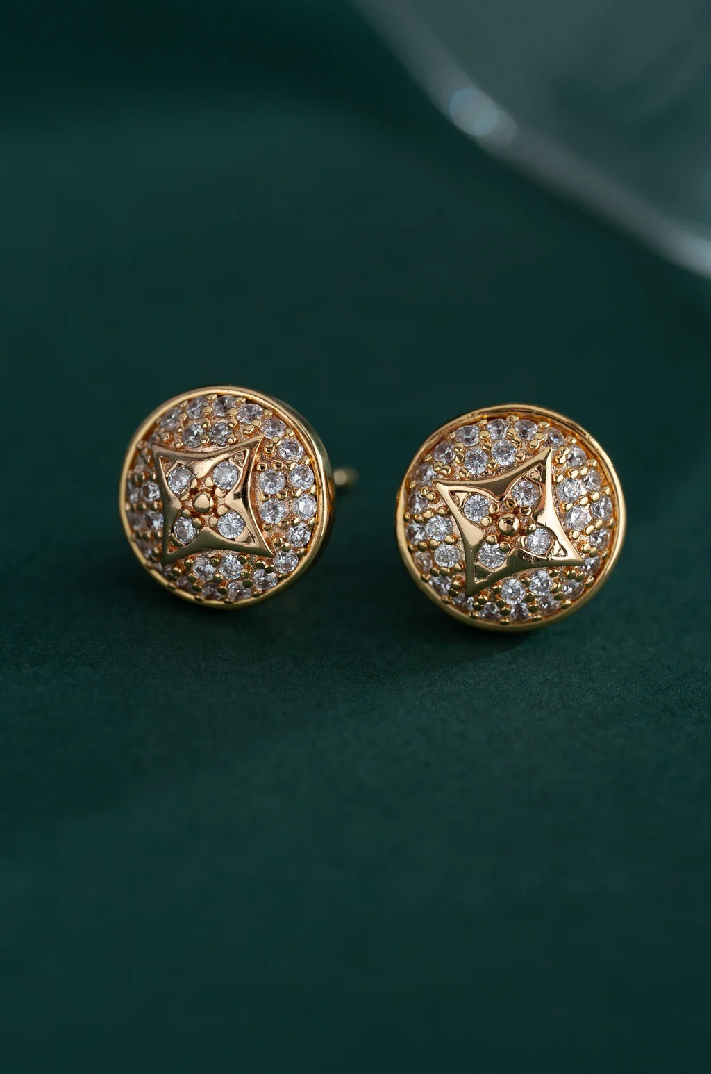 Golden Radiance Studs