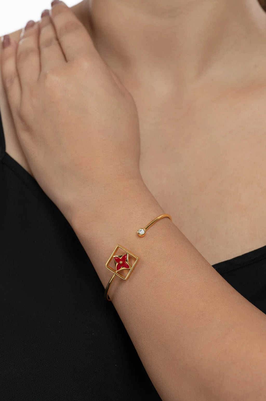 Luxe Red Petal Elvy Bracelet