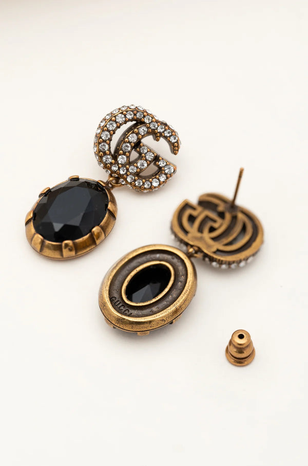 Boucles d'oreilles à breloques en pierre de terre