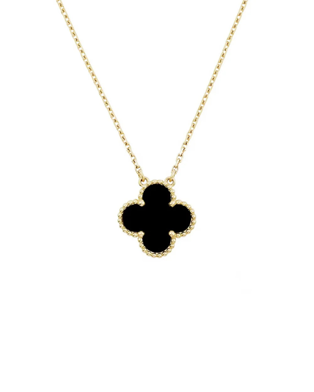 Elegant Capri Necklace in 18k Gold and Rhodium Plating