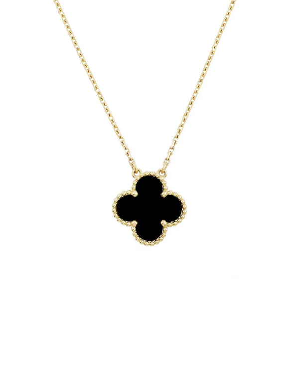 Collier Capri élégant en plaqué or 18 carats et rhodium