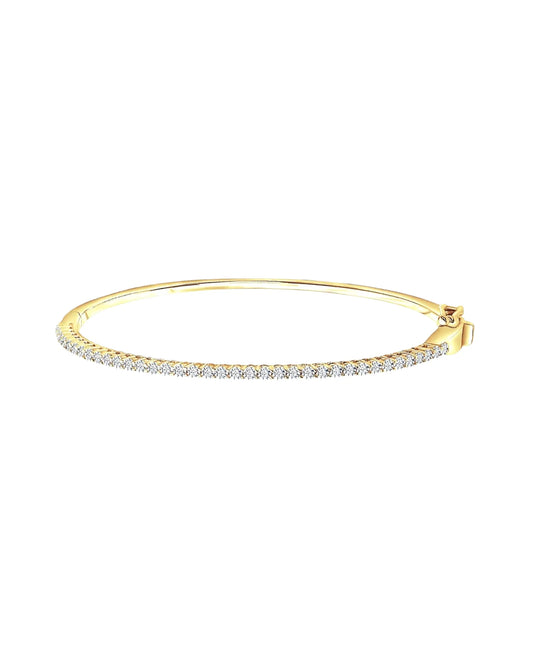 Bracelet Saski en or plaqué 18 carats et cristaux de zircone