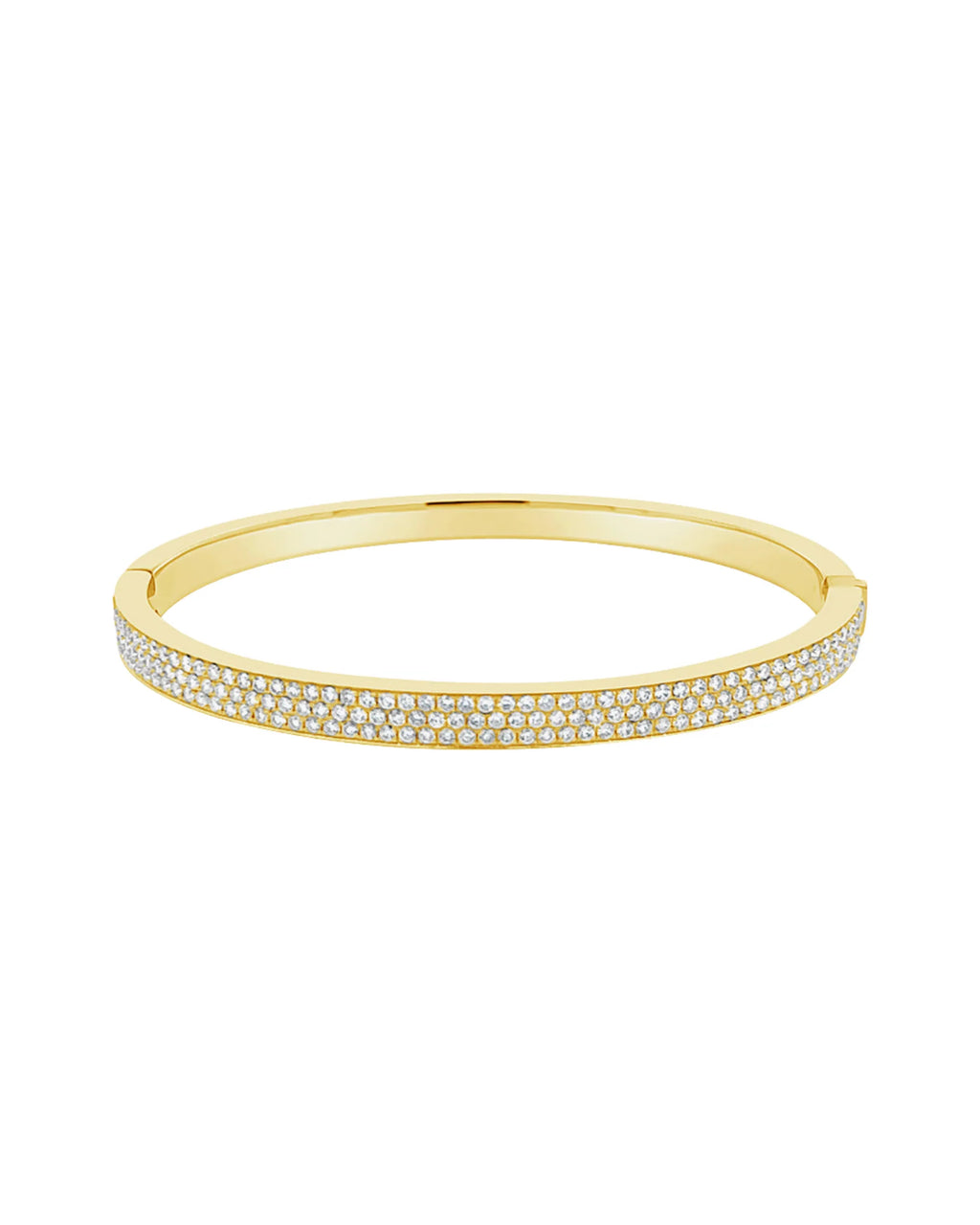 Lolita Bangle Gold with 18k Plating and Zirconia Crystals