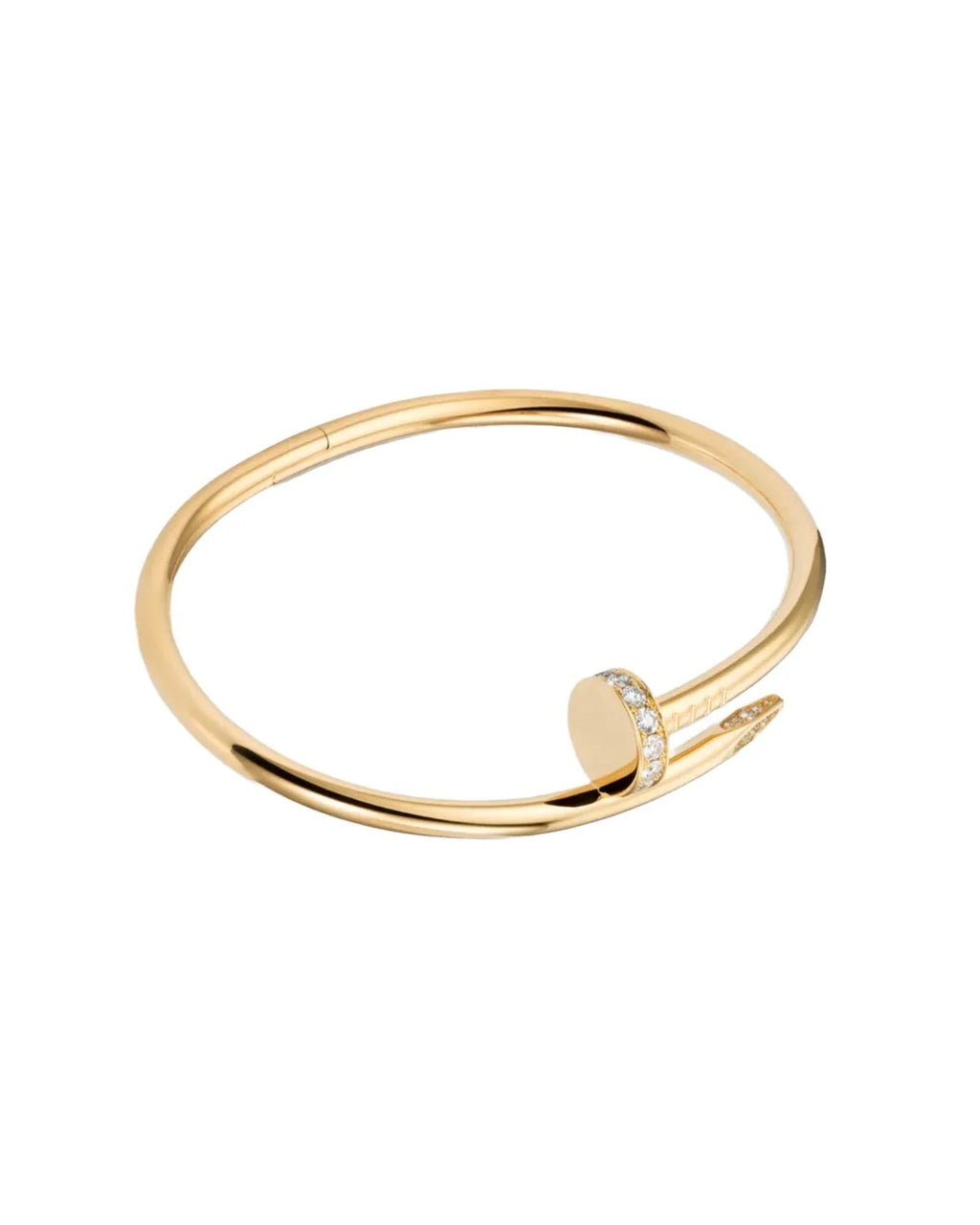 Kourtney Bangle Gold with Zirconia Crystals 17cm Circumference